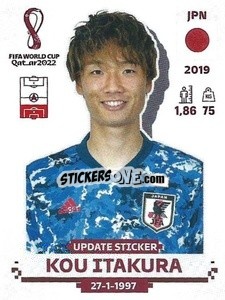 Sticker Kou Itakura - FIFA World Cup Qatar 2022. Standard Edition - Panini