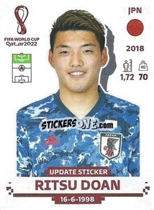 Sticker Ritsu Doan - FIFA World Cup Qatar 2022. Standard Edition - Panini