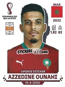 Sticker Azzedine Ounahi - FIFA World Cup Qatar 2022. Standard Edition - Panini