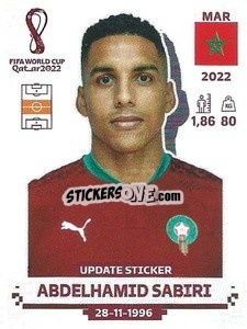 Cromo Abdelhamid Sabiri - FIFA World Cup Qatar 2022. Standard Edition - Panini