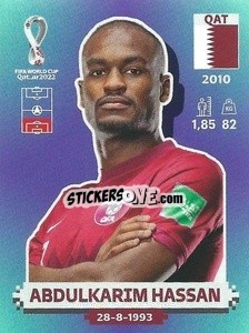Sticker Abdulkarim Hassan - FIFA World Cup Qatar 2022. Standard Edition - Panini