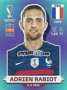 Sticker Adrien Rabiot - FIFA World Cup Qatar 2022. Standard Edition - Panini