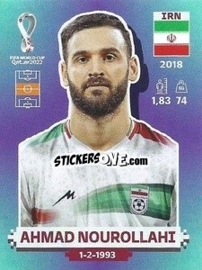 Sticker Ahmad Nourollahi - FIFA World Cup Qatar 2022. Standard Edition - Panini
