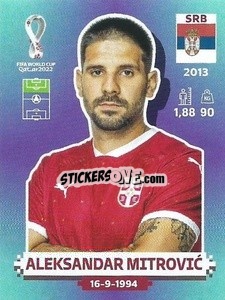 Figurina Aleksandar Mitrović - FIFA World Cup Qatar 2022. Standard Edition - Panini
