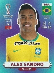 Cromo Alex Sandro - FIFA World Cup Qatar 2022. Standard Edition - Panini