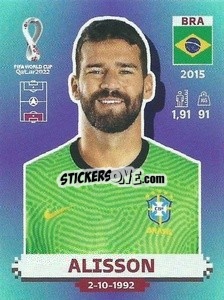 Sticker Alisson - FIFA World Cup Qatar 2022. Standard Edition - Panini