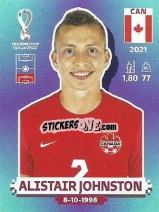 Sticker Alistair Johnston - FIFA World Cup Qatar 2022. Standard Edition - Panini
