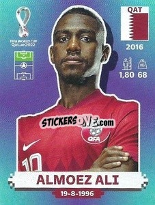 Sticker Almoez Ali - FIFA World Cup Qatar 2022. Standard Edition - Panini