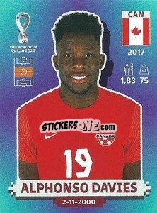 Sticker Alphonso Davies - FIFA World Cup Qatar 2022. Standard Edition - Panini