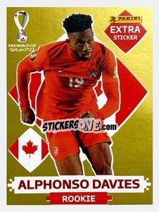 Cromo Alphonso Davies (Canada) - FIFA World Cup Qatar 2022. Standard Edition - Panini