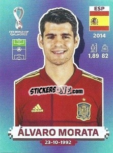 Sticker Álvaro Morata - FIFA World Cup Qatar 2022. Standard Edition - Panini