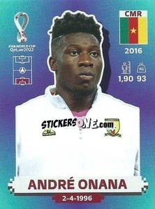 Sticker André Onana - FIFA World Cup Qatar 2022. Standard Edition - Panini