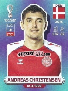 Sticker Andreas Christensen - FIFA World Cup Qatar 2022. Standard Edition - Panini