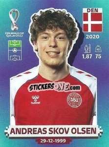 Cromo Andreas Skov Olsen - FIFA World Cup Qatar 2022. Standard Edition - Panini