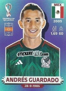 Sticker Andrés Guardado - FIFA World Cup Qatar 2022. Standard Edition - Panini