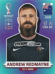 Sticker Andrew Redmayne - FIFA World Cup Qatar 2022. Standard Edition - Panini