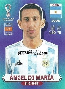 Cromo Ángel Di María - FIFA World Cup Qatar 2022. Standard Edition - Panini