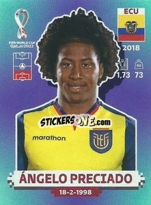 Sticker Ángelo Preciado - FIFA World Cup Qatar 2022. Standard Edition - Panini