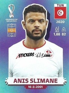 Figurina Anis Slimane - FIFA World Cup Qatar 2022. Standard Edition - Panini