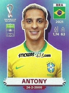 Sticker Antony - FIFA World Cup Qatar 2022. Standard Edition - Panini