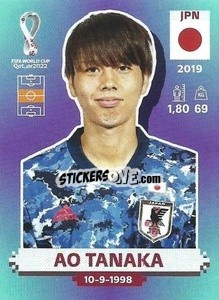 Figurina Ao Tanaka - FIFA World Cup Qatar 2022. Standard Edition - Panini