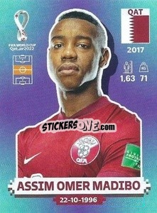 Sticker Assim Omer Madibo - FIFA World Cup Qatar 2022. Standard Edition - Panini