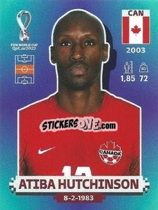 Sticker Atiba Hutchinson - FIFA World Cup Qatar 2022. Standard Edition - Panini