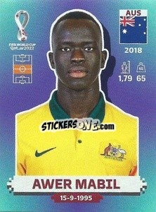 Sticker Awer Mabil - FIFA World Cup Qatar 2022. Standard Edition - Panini