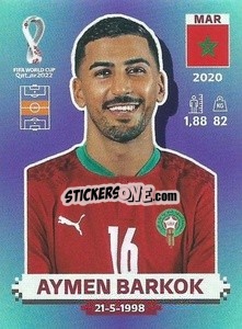 Figurina Aymen Barkok - FIFA World Cup Qatar 2022. Standard Edition - Panini