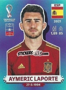 Figurina Aymeric Laporte - FIFA World Cup Qatar 2022. Standard Edition - Panini