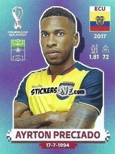Sticker Ayrton Preciado - FIFA World Cup Qatar 2022. Standard Edition - Panini