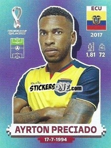 Figurina Ayrton Preciado - FIFA World Cup Qatar 2022. Standard Edition - Panini