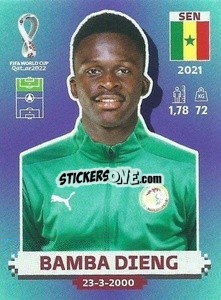 Figurina Bamba Dieng - FIFA World Cup Qatar 2022. Standard Edition - Panini