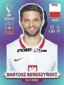 Figurina Bartosz Bereszyński - FIFA World Cup Qatar 2022. Standard Edition - Panini