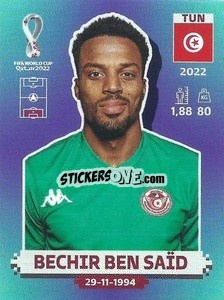 Sticker Bechir Ben Saïd - FIFA World Cup Qatar 2022. Standard Edition - Panini