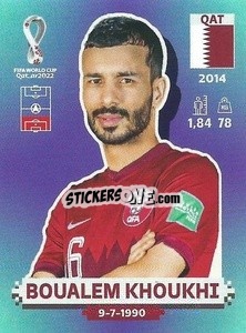Figurina Boualem Khoukhi - FIFA World Cup Qatar 2022. Standard Edition - Panini