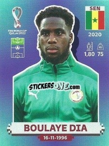 Sticker Boulaye Dia - FIFA World Cup Qatar 2022. Standard Edition - Panini