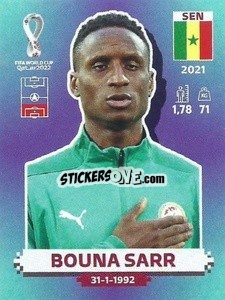 Sticker Bouna Sarr - FIFA World Cup Qatar 2022. Standard Edition - Panini
