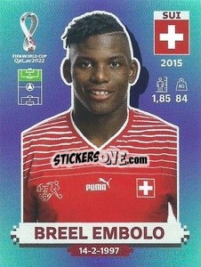 Sticker Breel Embolo - FIFA World Cup Qatar 2022. Standard Edition - Panini