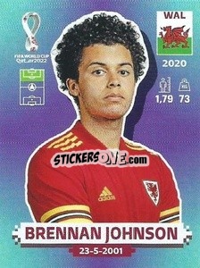 Cromo Brennan Johnson - FIFA World Cup Qatar 2022. Standard Edition - Panini