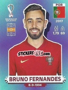 Sticker Bruno Fernandes - FIFA World Cup Qatar 2022. Standard Edition - Panini
