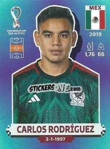 Sticker Carlos Rodríguez - FIFA World Cup Qatar 2022. Standard Edition - Panini