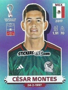 Sticker César Montes - FIFA World Cup Qatar 2022. Standard Edition - Panini