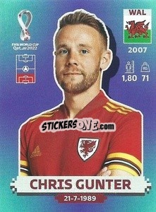 Sticker Chris Gunter - FIFA World Cup Qatar 2022. Standard Edition - Panini