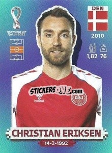 Figurina Christian Eriksen - FIFA World Cup Qatar 2022. Standard Edition - Panini