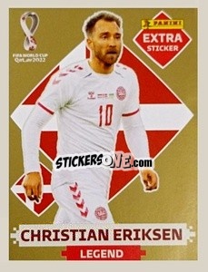 Cromo Christian Eriksen (Denmark) - FIFA World Cup Qatar 2022. Standard Edition - Panini