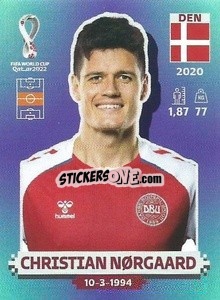 Sticker Christian Nørgaard - FIFA World Cup Qatar 2022. Standard Edition - Panini