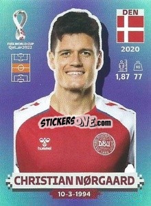 Figurina Christian Nørgaard - FIFA World Cup Qatar 2022. Standard Edition - Panini