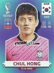 Sticker Chul Hong - FIFA World Cup Qatar 2022. Standard Edition - Panini