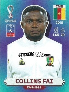 Cromo Collins Fai - FIFA World Cup Qatar 2022. Standard Edition - Panini